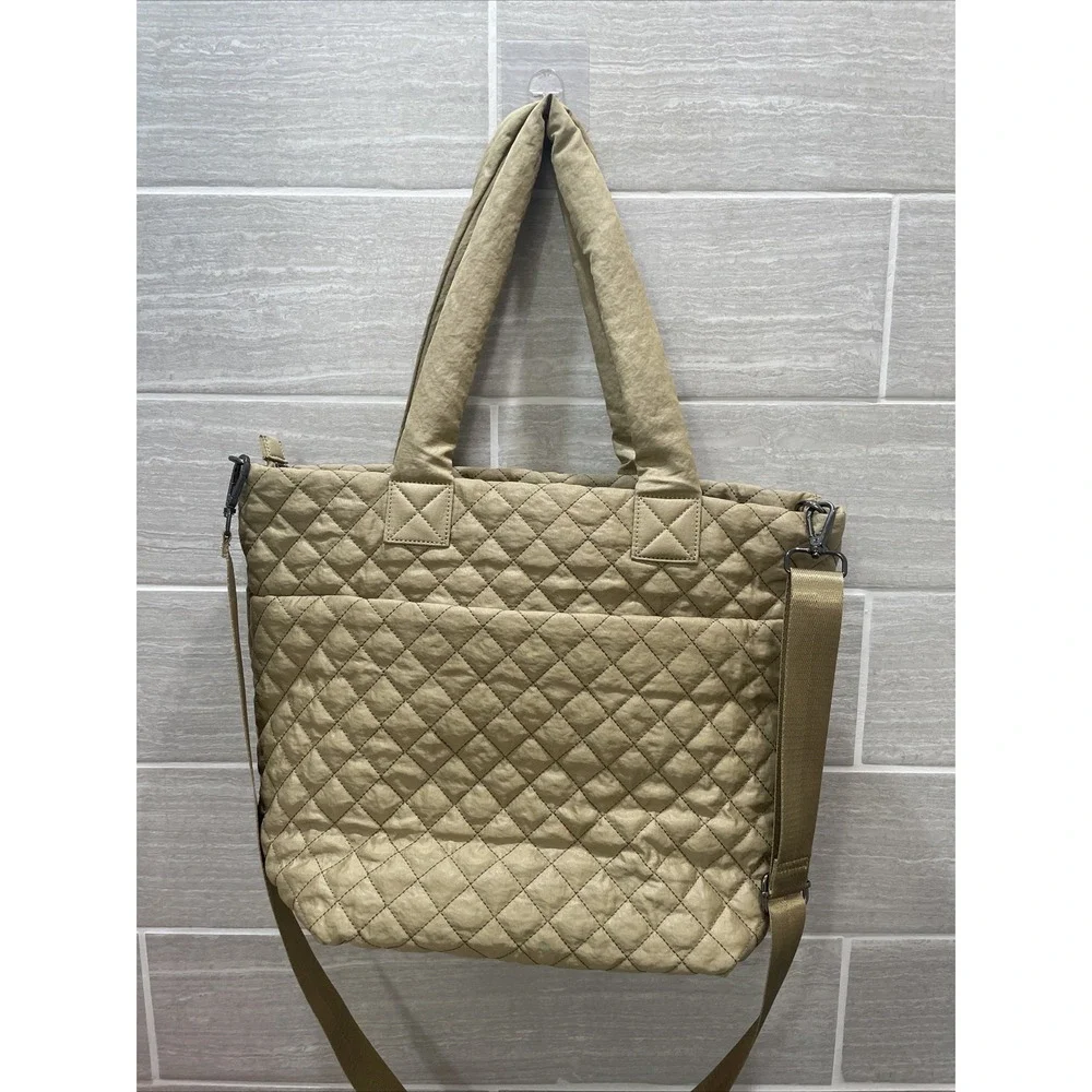 Hsitandy‎ Beige Waterproof quilted tote bag NEW